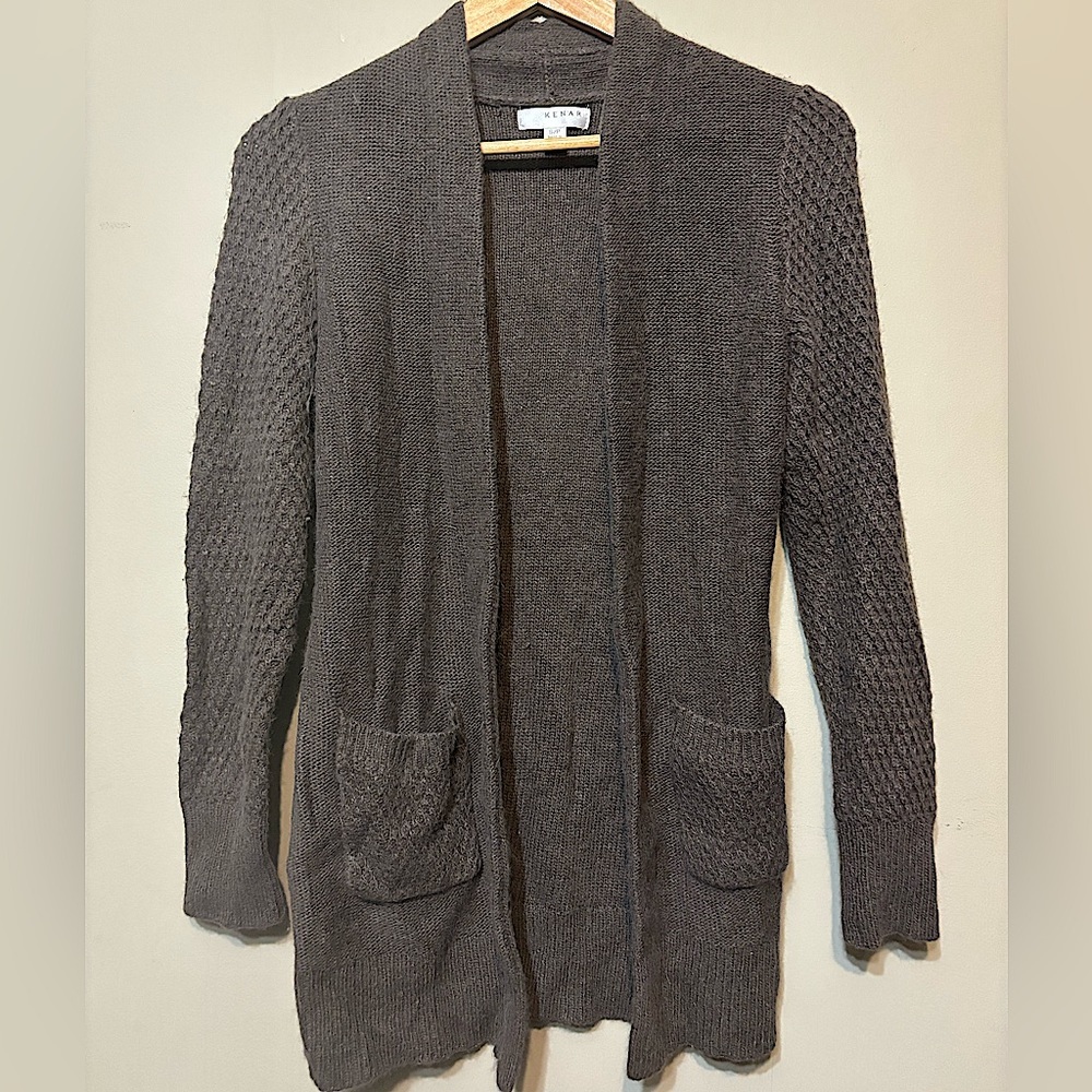 KENAR Angora Rabbit Hair Blend Cardigan